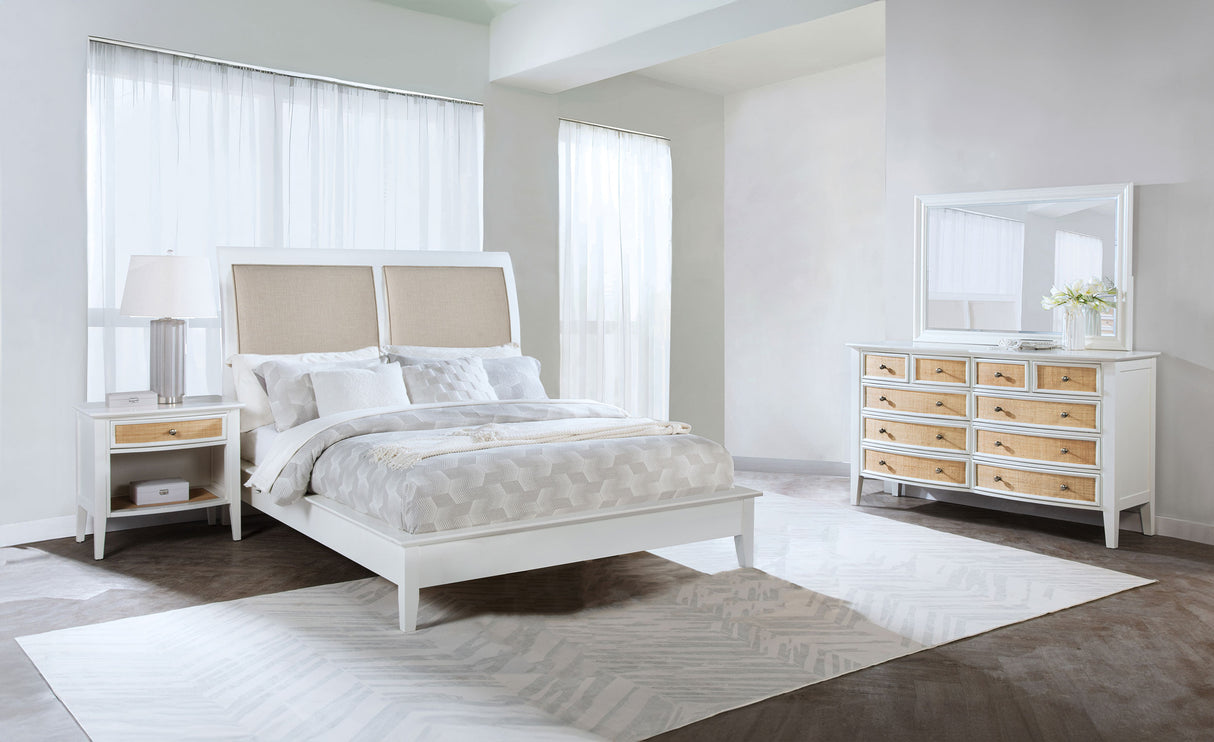 Bexhill White 4-Piece Eastern King Bedroom Set by Coaster at Eve Furniture