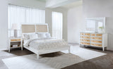 Bexhill White 4-Piece Eastern King Bedroom Set by Coaster at Eve Furniture