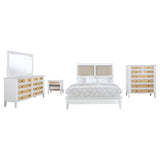 Bexhill White 5-Piece California King Bedroom Set by Coaster at Eve Furniture