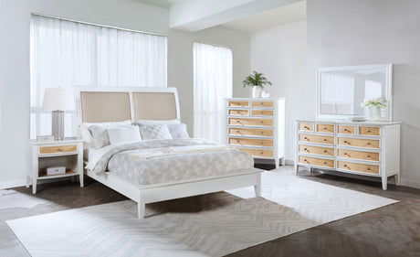 Bexhill White 5-Piece California King Bedroom Set by Coaster at Eve Furniture