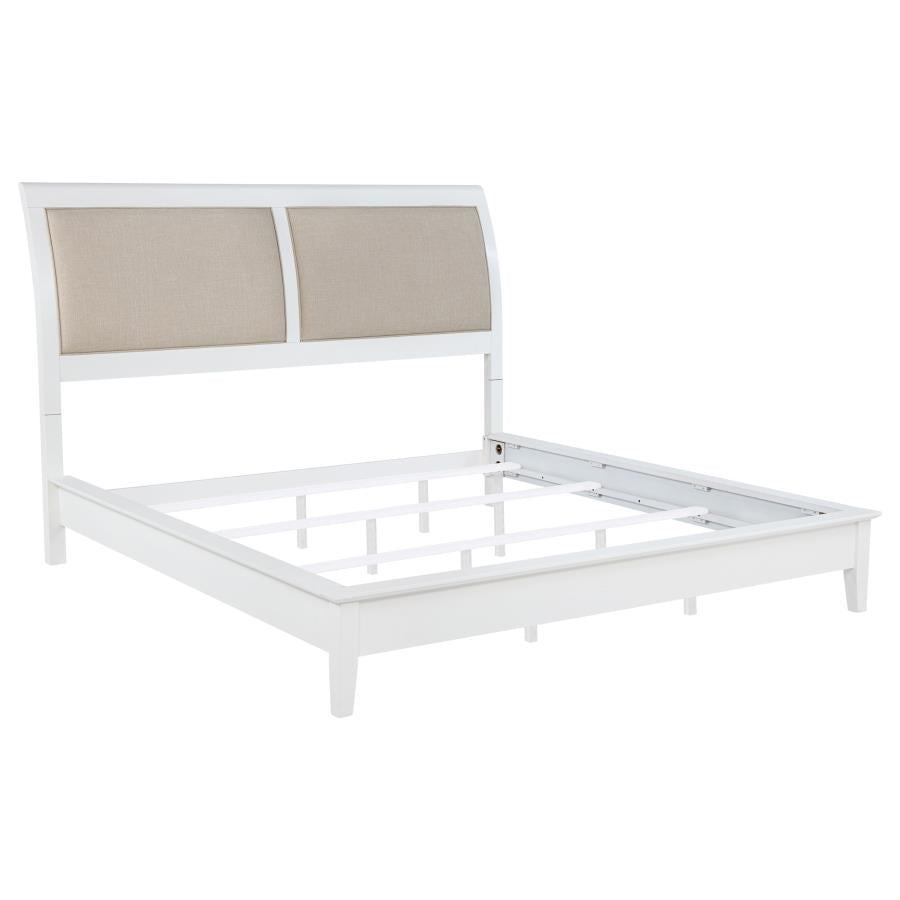 Bexhill White 5-Piece Eastern King Bedroom Set by Coaster at Eve Furniture