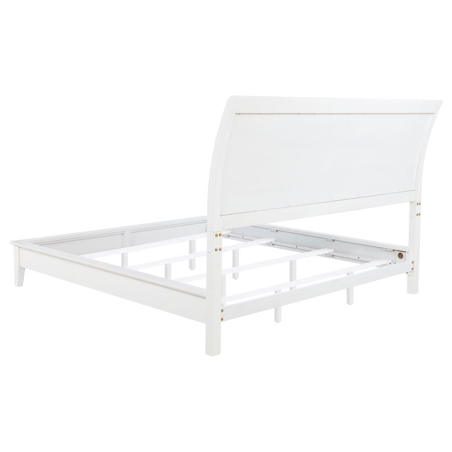 Bexhill White 5-Piece Eastern King Bedroom Set by Coaster at Eve Furniture