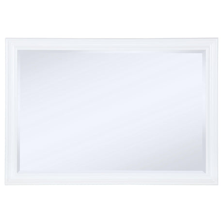 Bexhill White Dresser Mirror by Coaster at Eve Furniture