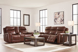 Bexhurst Mahogany Power Reclining Sofa and Loveseat