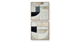 Bexlen Tan/Taupe/Black Wall Art (Set of 2) by ASHLEY FURNITURE at Eve Furniture