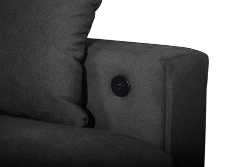 Bexley Black Sofa and Loveseat by New Era Innovations at Eve Furniture