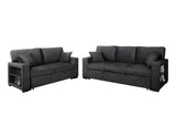 Bexley Black Sofa and Loveseat by New Era Innovations at Eve Furniture