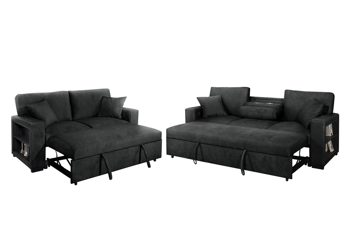 Bexley Black Sofa and Loveseat by New Era Innovations at Eve Furniture