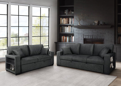 Bexley Black Sofa and Loveseat by New Era Innovations at Eve Furniture