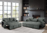 Bexley Grey Sofa and Loveseat by New Era Innovations at Eve Furniture