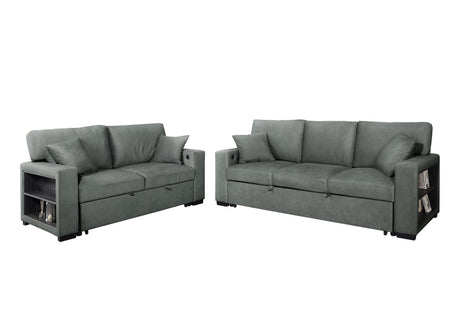 Bexley Grey Sofa and Loveseat by New Era Innovations at Eve Furniture