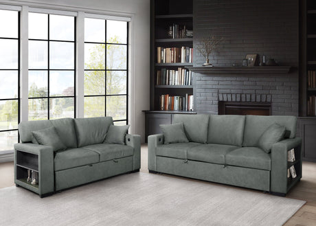 Bexley Grey Sofa and Loveseat by New Era Innovations at Eve Furniture