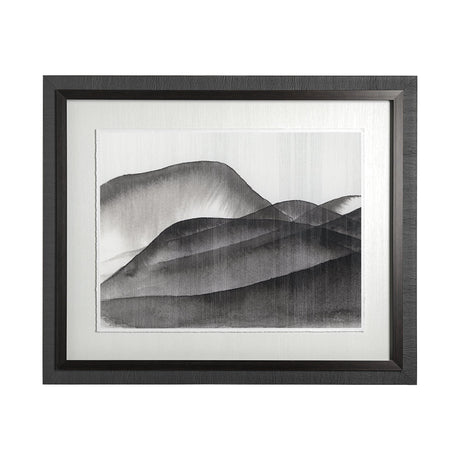 Beyond the Rainy Hills I by Mercana Studio Hand Embellished Framed Art Print Matted under Glass by Mercana at Eve Furniture