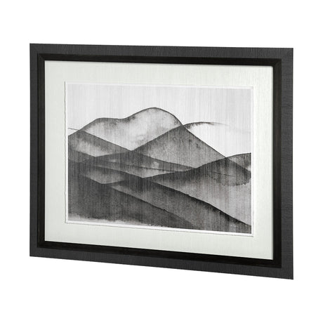 Beyond the Rainy Hills II by Mercana Studio Hand Embellished Framed Art Print Matted under Glass by Mercana at Eve Furniture