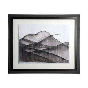 Beyond the Rainy Hills II by Mercana Studio Hand Embellished Framed Art Print Matted under Glass by Mercana at Eve Furniture