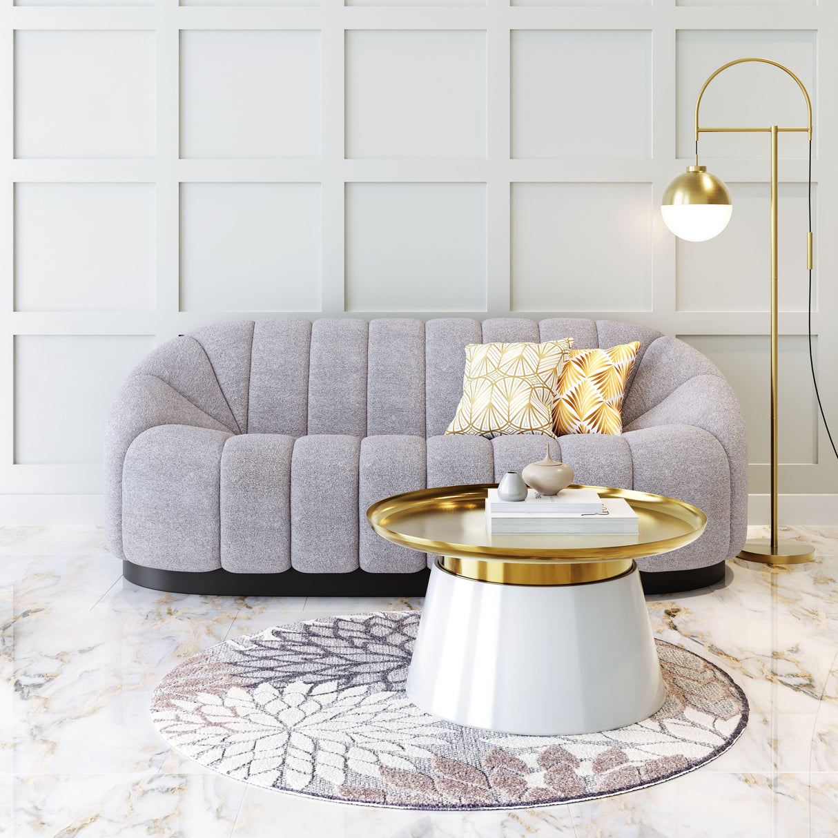 Bhutan Light Gray Sofa by Zuomod at Eve Furniture