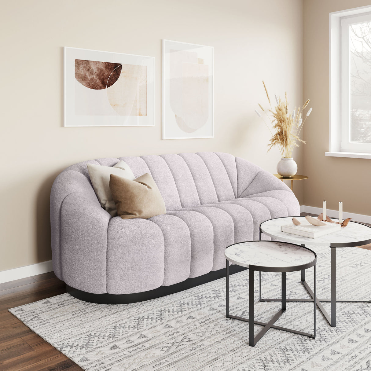 Bhutan Light Gray Sofa by Zuomod at Eve Furniture
