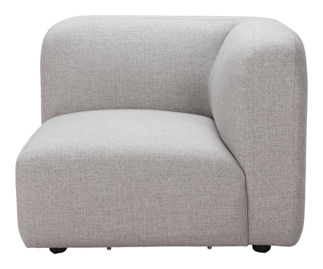 Biak Gray Corner Chair by Zuomod at Eve Furniture