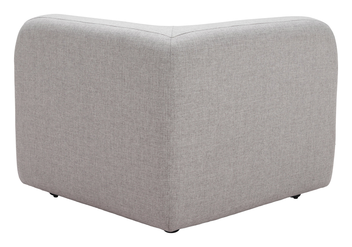 Biak Gray Corner Chair by Zuomod at Eve Furniture