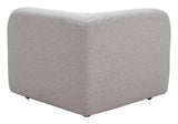 Biak Gray Corner Chair by Zuomod at Eve Furniture