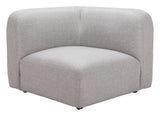 Biak Gray Corner Chair by Zuomod at Eve Furniture
