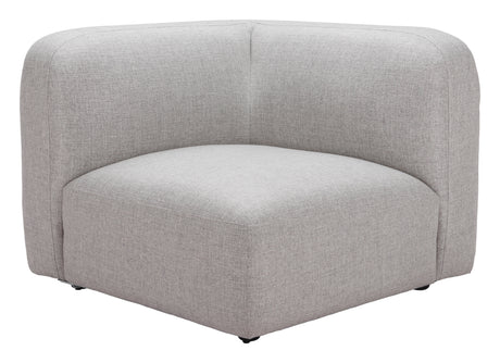 Biak Gray Corner Chair by Zuomod at Eve Furniture
