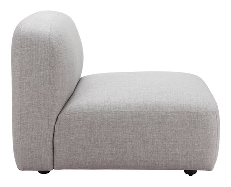 Biak Gray Middle Chair by Zuomod at Eve Furniture