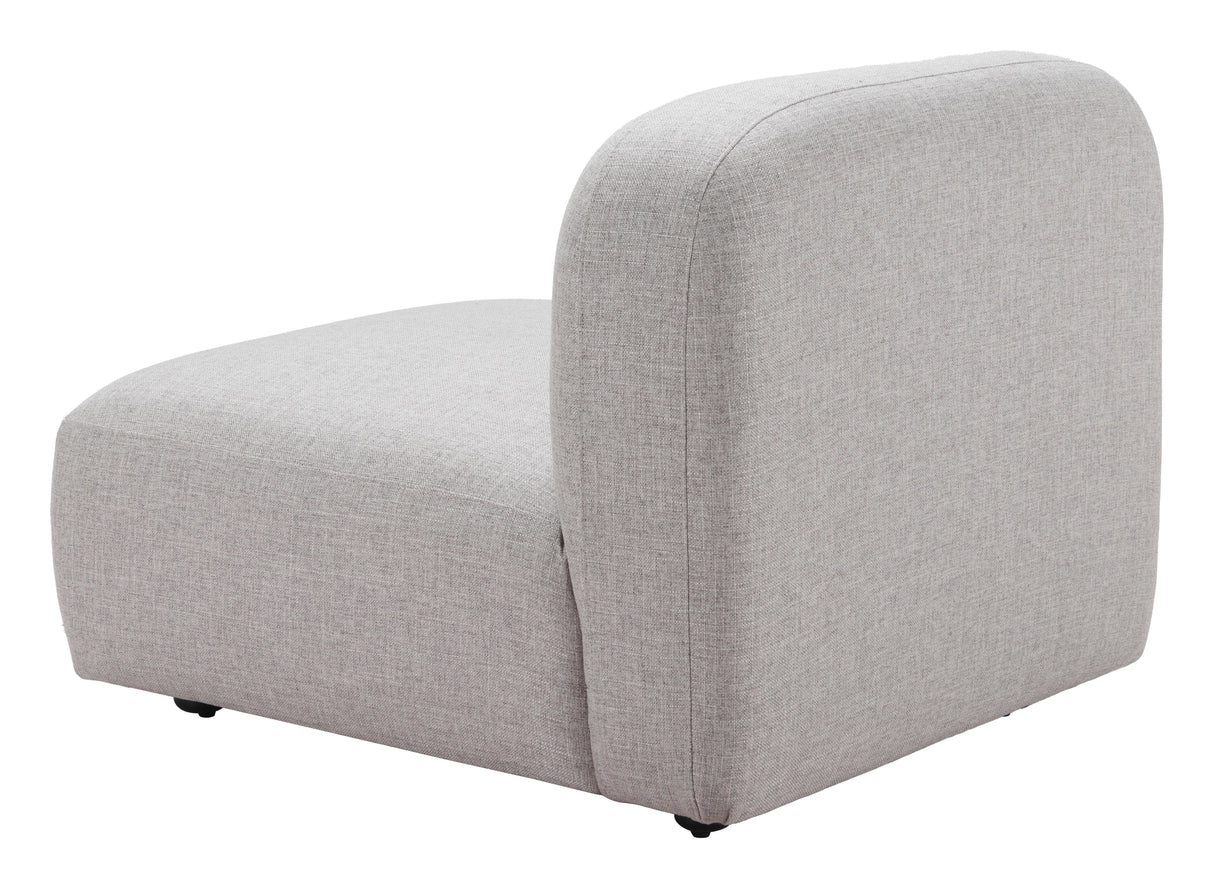 Biak Gray Middle Chair by Zuomod at Eve Furniture