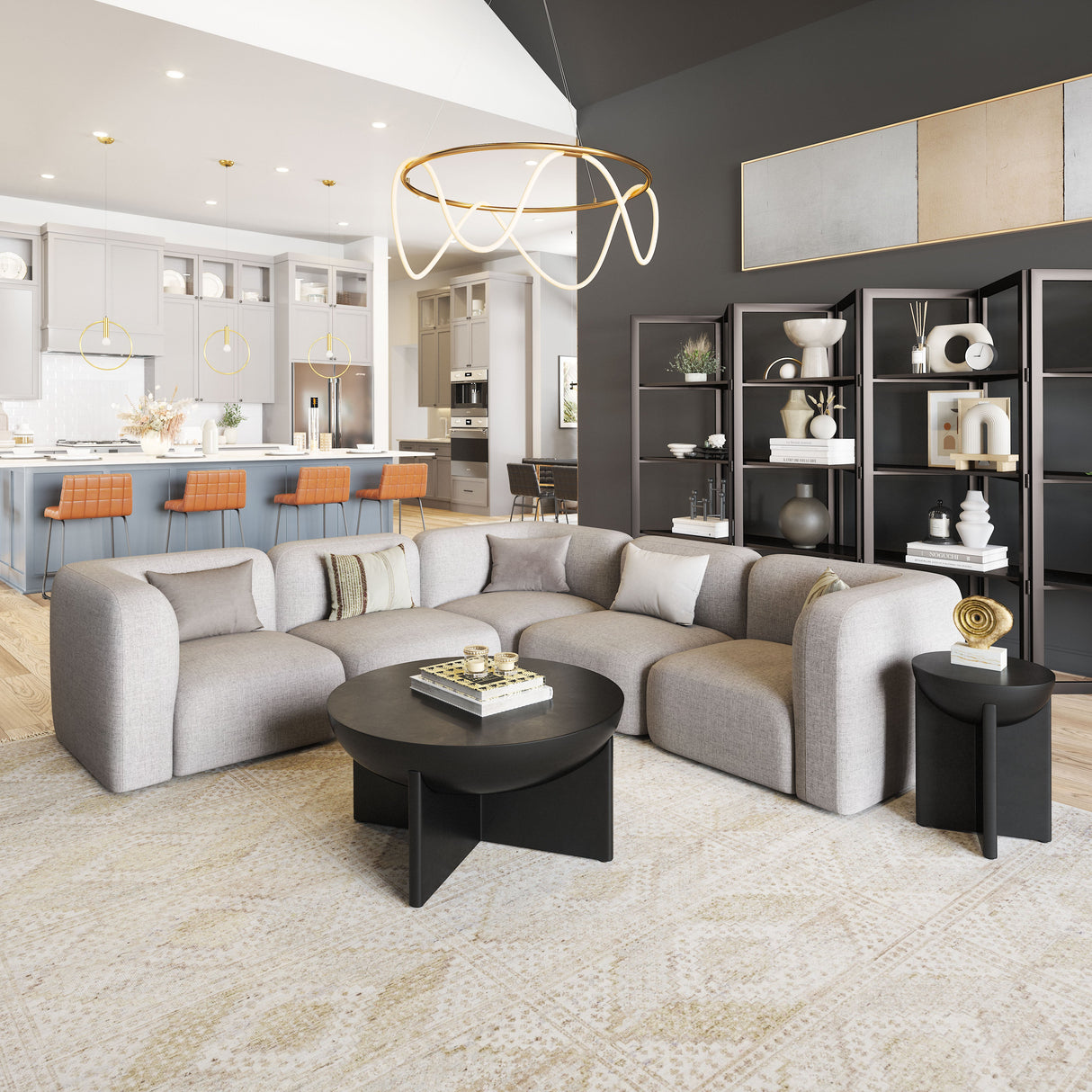 Biak Gray Middle Chair by Zuomod at Eve Furniture