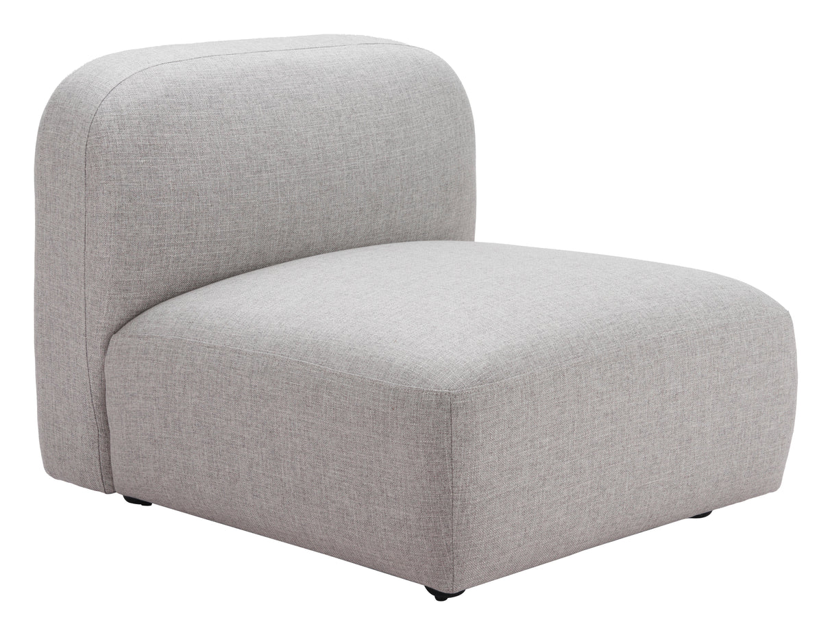 Biak Gray Middle Chair by Zuomod at Eve Furniture