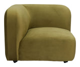 Biak Green Corner Chair by Zuomod at Eve Furniture