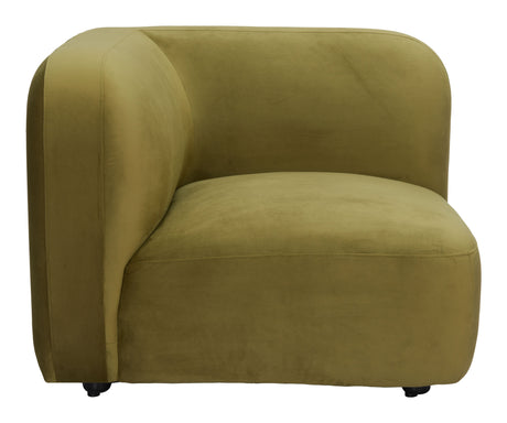 Biak Green Corner Chair by Zuomod at Eve Furniture