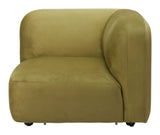 Biak Green Corner Chair by Zuomod at Eve Furniture
