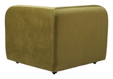 Biak Green Corner Chair by Zuomod at Eve Furniture