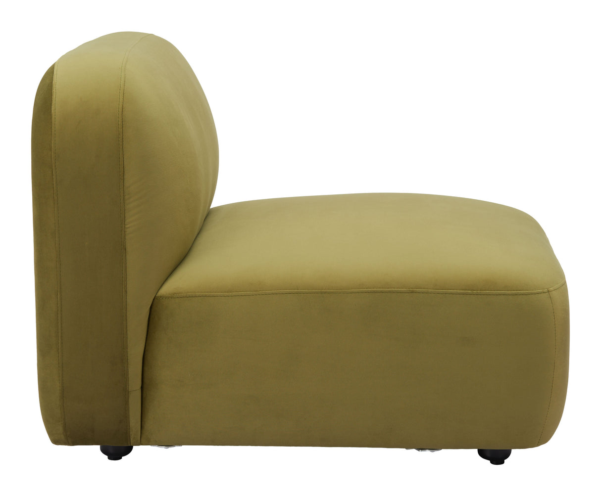 Biak Green Middle Chair by Zuomod at Eve Furniture