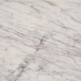 Bianca Dark Brown Wood w/ Marble Round Accent Table by Mercana at Eve Furniture