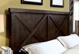 Bianca Dark Walnut King Bed by Furniture of America at Eve Furniture