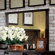 Bianca Dark Walnut Mirror by Furniture of America at Eve Furniture