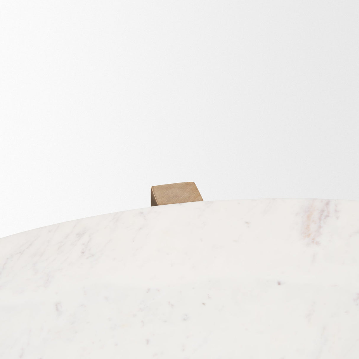 Bianca Light Brown Wood w/ Round Marble Top Coffee Table by Mercana at Eve Furniture