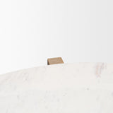 Bianca Wood and Marble Accent Table by Mercana at Eve Furniture