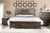 Bianca Dark Walnut King Bed by Furniture of America at Eve Furniture