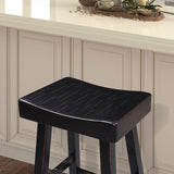 Biasca Black 29" Stool by Furniture of America at Eve Furniture