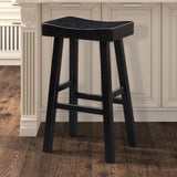 Biasca Black 24" Stool by Furniture of America at Eve Furniture