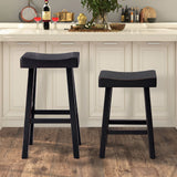 Biasca Black 24" Stool by Furniture of America at Eve Furniture