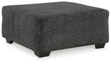 Biddeford Ebony Oversized Accent Ottoman by Ashley at Eve Furniture