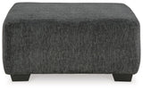 Biddeford Ebony Oversized Accent Ottoman by Ashley at Eve Furniture