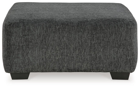 Biddeford Ebony Oversized Accent Ottoman by Ashley at Eve Furniture