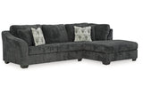 Biddeford Shadow 2-Piece Sleeper Sectional with Chaise by Ashley at Eve Furniture