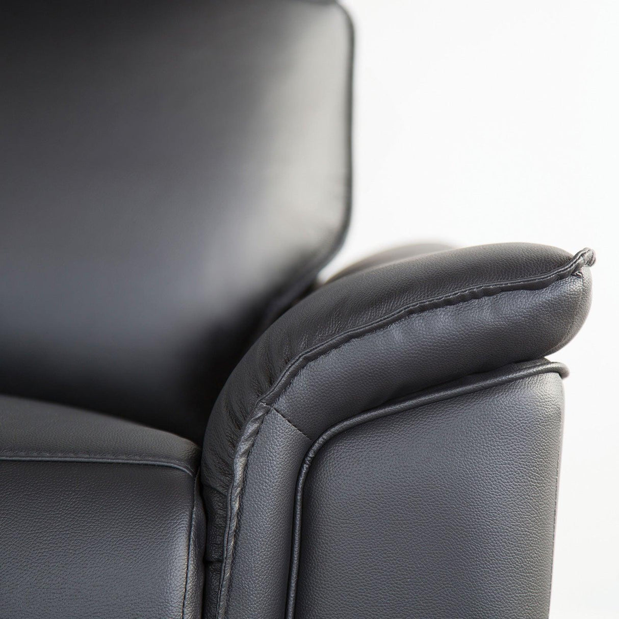 Bienne Black Sofa Manual Recliner by Furniture of America at Eve Furniture