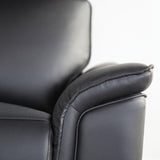Bienne Black Sofa Manual Recliner by Furniture of America at Eve Furniture